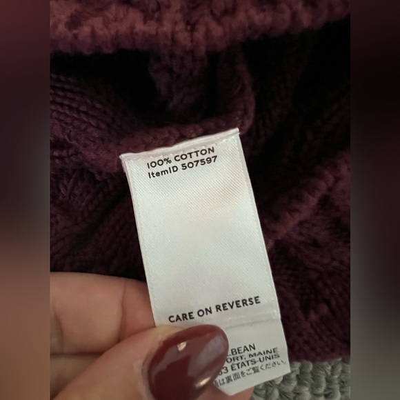 LL Bean Signature Mixed Stitch Sweater NWT - Picture 5 of 5